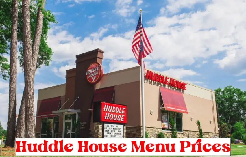 Huddle House Menu Prices