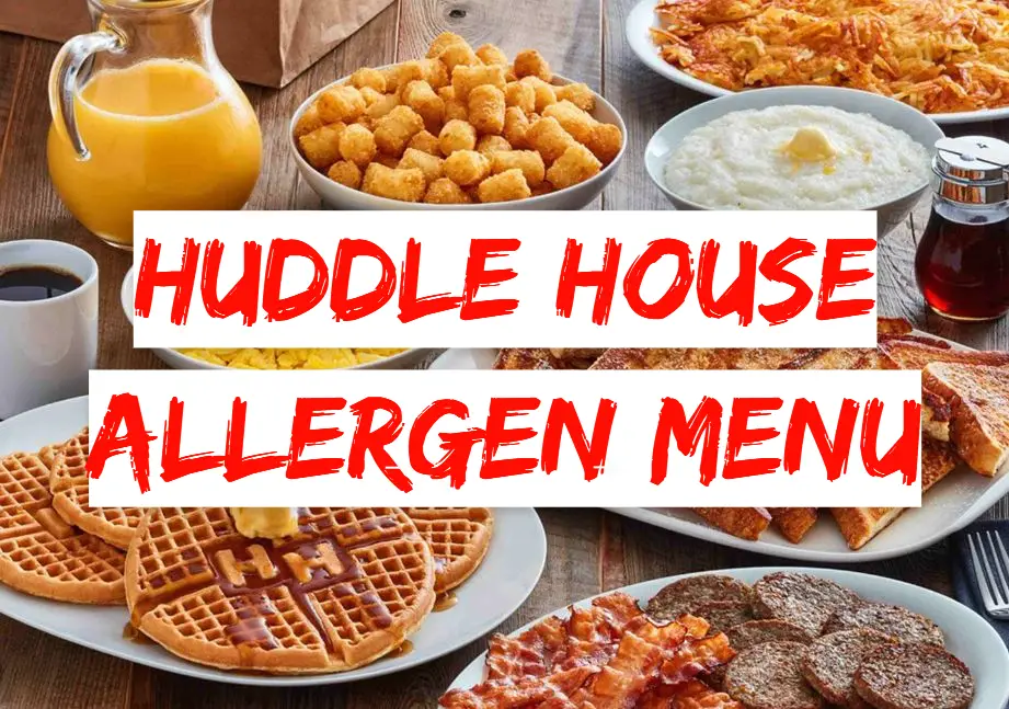 Huddle House Allergen Menu