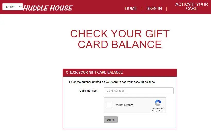 Huddle House Gift Card